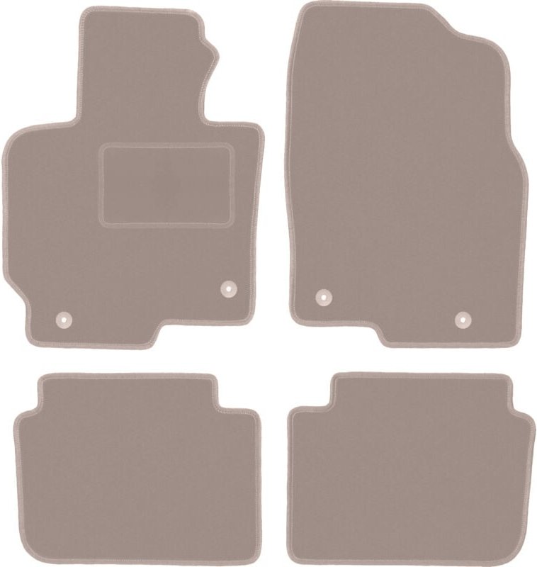 Beige Veloursmatten für: Mazda CX-5 I SUV (2012-2017)