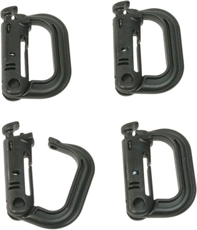 6-teilige schwarze Schnalle mit D-Ring, weiches Kissen, taktischer Rucksack und Tasche, Ausrüstung/Zubehör - Ahlsen