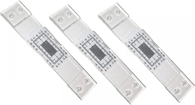 Rissüberwachungsaufzeichnung, 3-teiliges Rissmesswerkzeug, Rissbreitenmessgerät, transparenter Winkelrissvergleichsmesss...