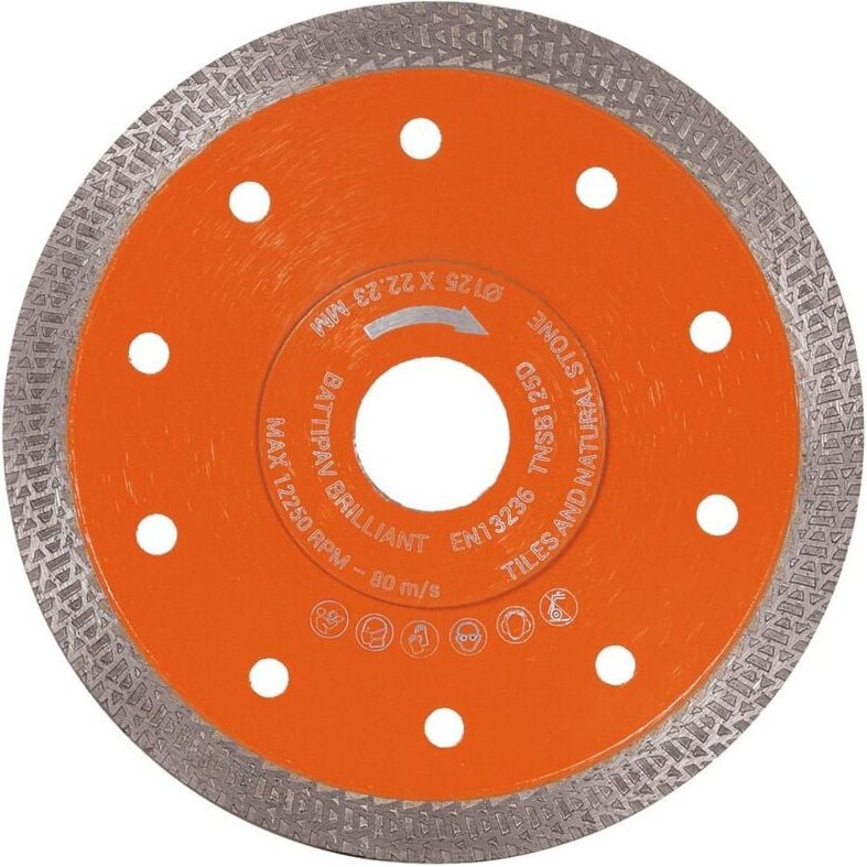 Battipav - Turbo diamanttrennscheibe 125 mm fur feinsteinzeug und keramik bestever