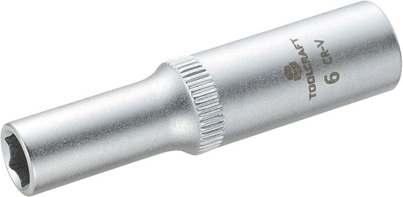 Toolcraft - Steckschlüssel-Einsatz 6,3 mm (1/4') 816095 Schlüsselweite 6 mm