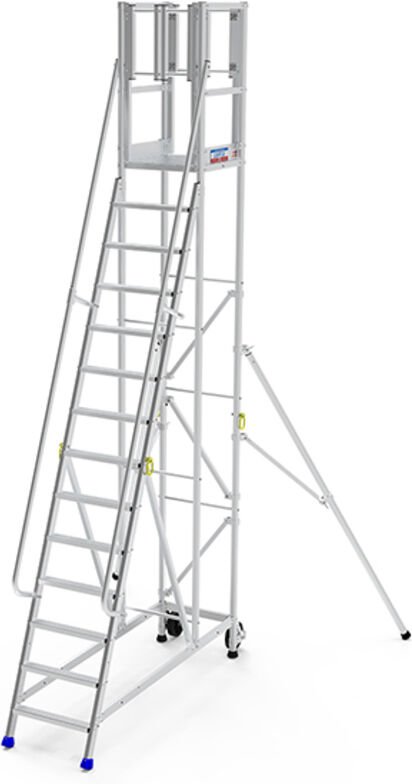 Matisère - Escabeau 14 marches - Hauteur max. travail 5.50m - ER14SF-P