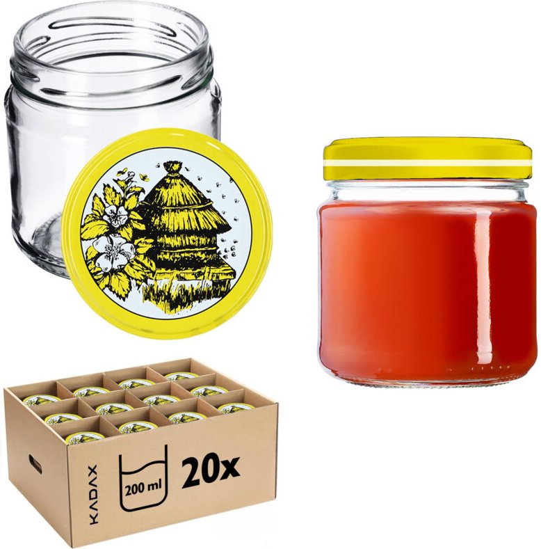 Glas Klara 200ml fi66 TO-210 Packung mit 20 Stück + - Kadax