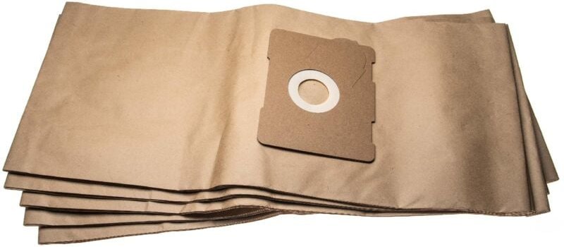 5x Filtersack kompatibel mit Protool Festool vcp 321 e-l Absauggerät - 66,25cm x 29,65cm braun - Vhbw