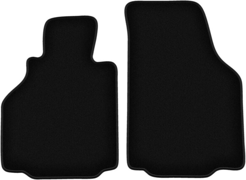 BASIC schwarze Veloursmatten für: Porsche Boxster (Typ 986) Coupé, Cabrio (1997-2004)
