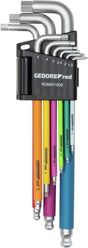 Gedore Winkelschraubendr.Satz 6kt 1.5-10mm 9tlg
