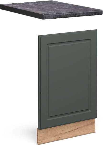 Vicco - Frontblende Fame-Line, Grün-Gold Landhaus, 45 cm , ap Anthrazit