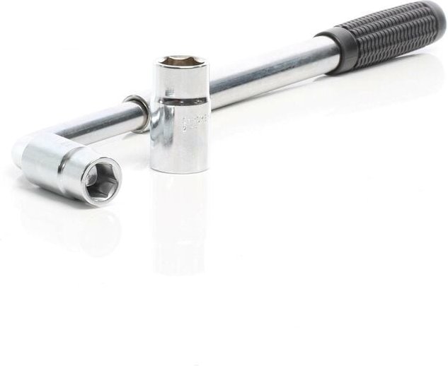 Xpotool - Teleskop Radmutternschlüssel 350-530 mm, mit 2 Stecknüssen 17/19 mm u. 21/23 mm, ausziehbarer Radschlüssel aus...