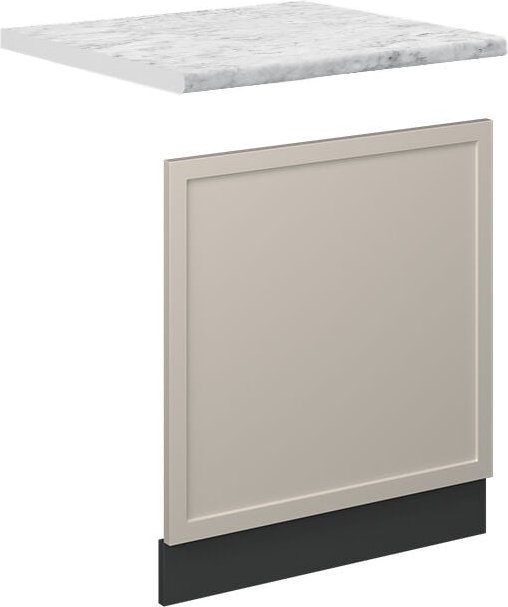 Vicco - Frontblende Fame-Line, GrauBeige, 60 cm, ap Marmor