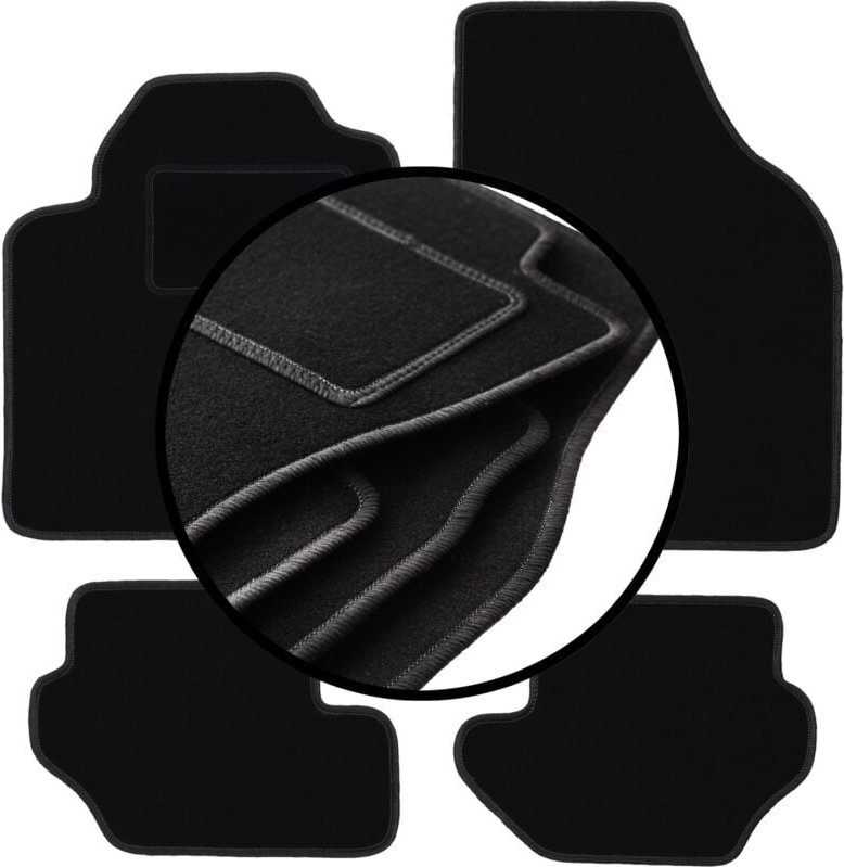Kompletter Satz Veloursmatten für: Ford Fiesta MK4 Fließheck (1995-1999)