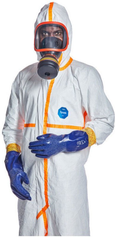 Dupont Schutzoverall Typ 3/4/5/6 Tyvek 800J, weiß, Unisex-Größe: 2XL