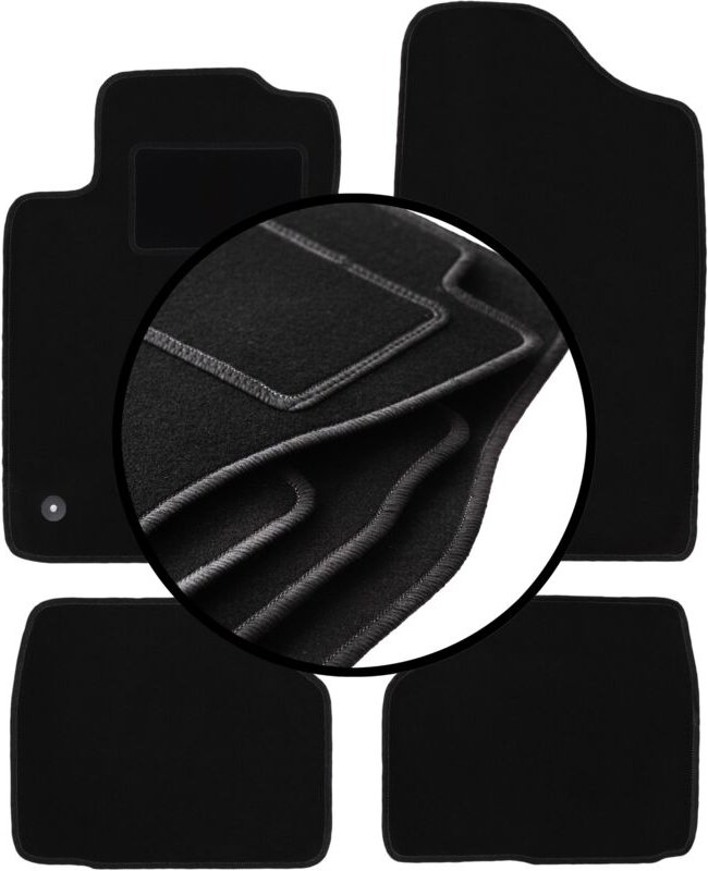 Satz Veloursmatten für: Peugeot 405 Limousine, Kombi, Break (1987-1996)