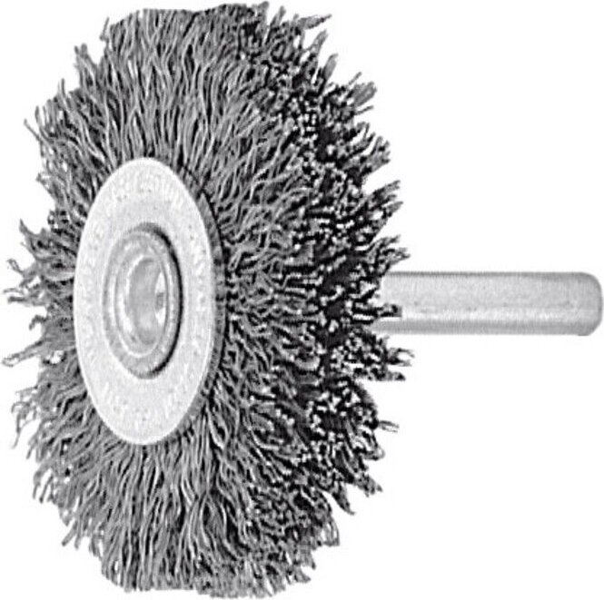 Lessmann ® - Lessmann Schaft-Rundbürste Stahldraht, vermessingt 0,25 mm, Bürsten-⌀xBesatzbreite: 50X10 mm