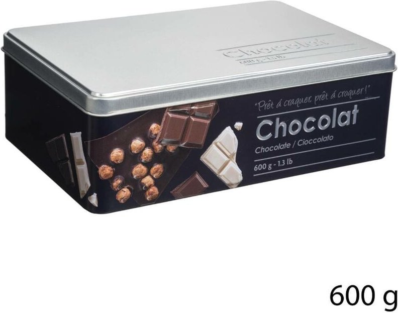 Metallschachtel für schokolade black edition schwarz - 5five