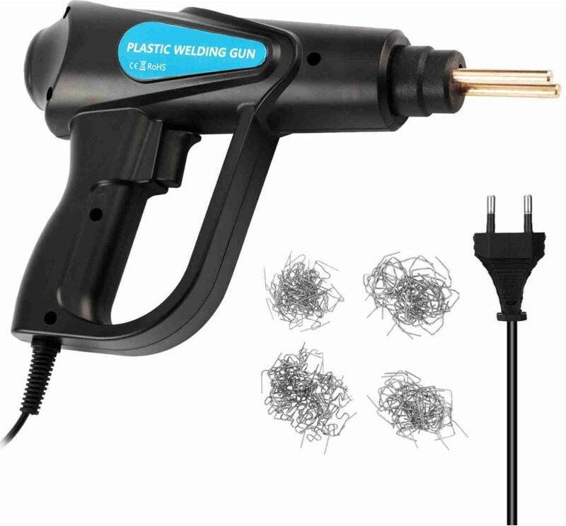 Kunststoff-Schweißgerät, 70 w, Auto-Stoßstangen-Reparatur-Set mit 4 Arten von Heftern für die Reparatur - Eosnow