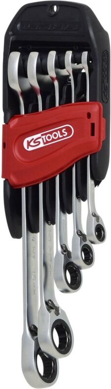 Thumbnail - KS TOOLS GEARplus RINGSTOP-Ratschenringmaulschlüssel-Satz abgewinkelt 5tlg. - 503.4955