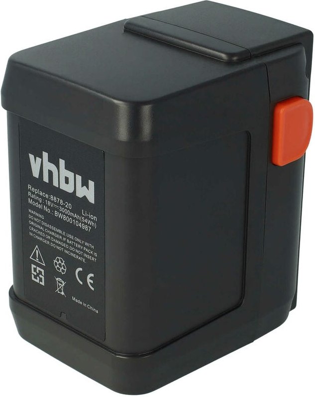vhbw Li-Ion Akku 3000mAh (18V) kompatibel mit Werkzeuge Gardena EasyCut 8873, 50-Li Ersatz für 8835-U, 8835-20, 8839, 88...