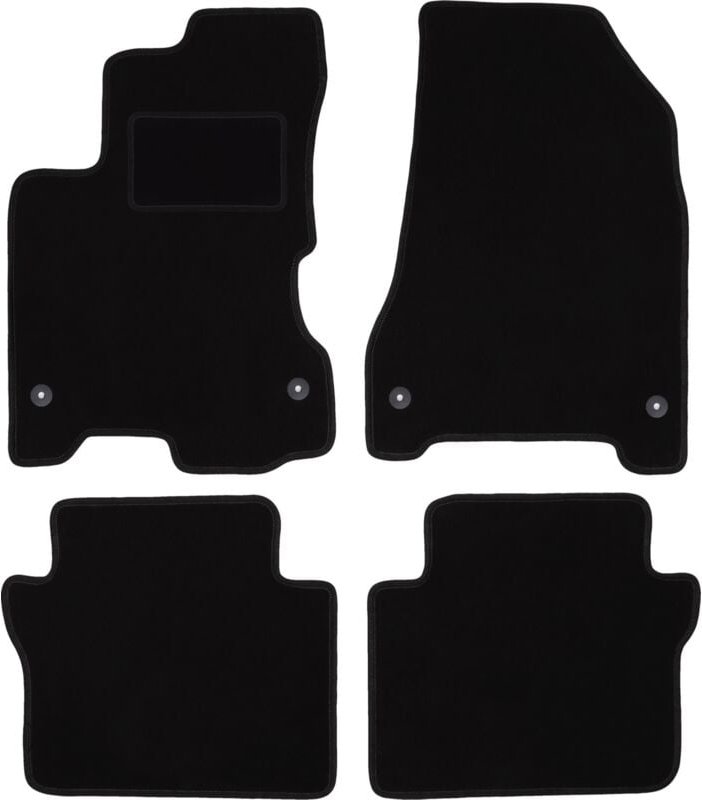 Thumbnail - Schwarze Veloursmatten für: Renault Koleos I SUV (2007-2016)