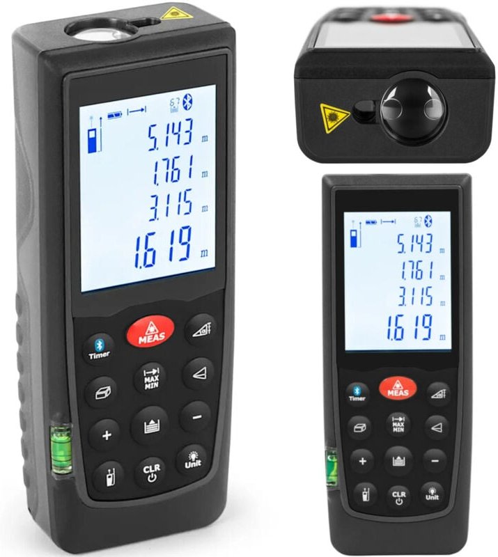 Steinberg Systems - Laser-Entfernungsmesser bis 70 m 1,5 mm genau lcd Bluetooth Lasermessgerät