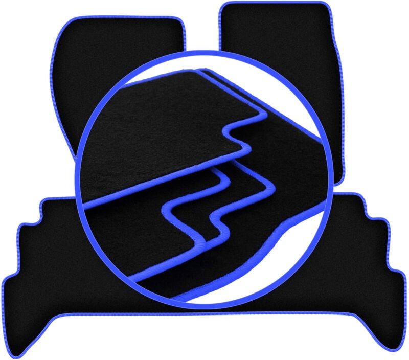 CARLUX-BLUE Autofußmatten für: Land Rover Discovery I Geländewagen (1989-1998)