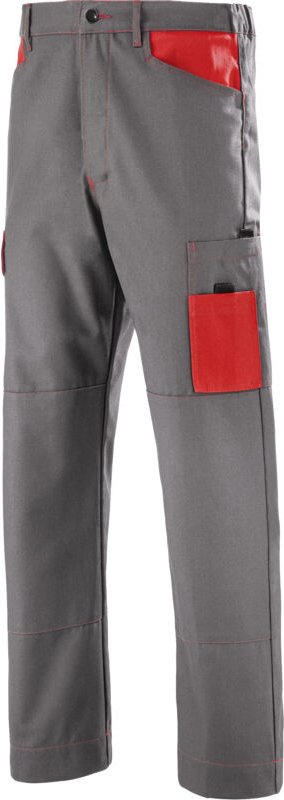 Hosen Facity Grau Konvoy/rot 2xl - Fr(56-58)