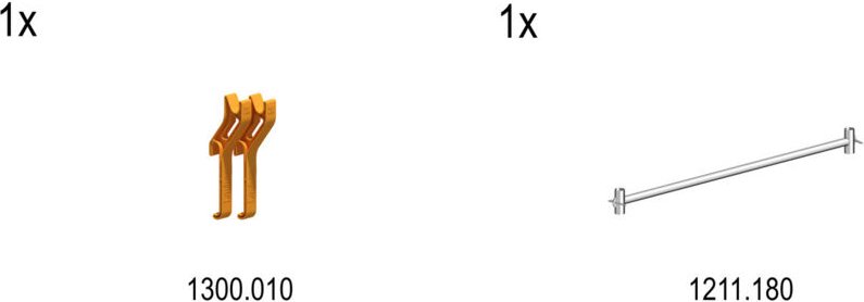Layher Nachrüstset P2 für Gerüst Uni Leicht 1403.202