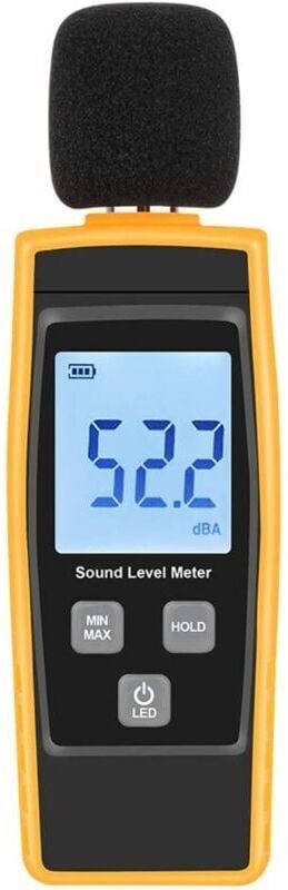 Shining House - Manueller Schallpegeltester, 30–130 dB Dezibel-Lärmmessgerät mit hintergrundbeleuchtetem digitalem LCD-D...