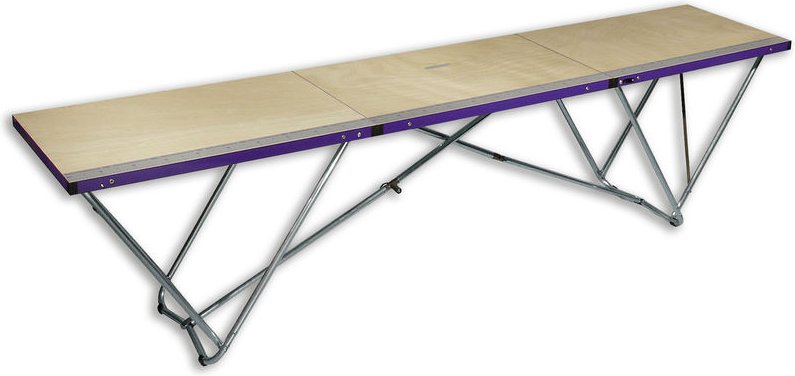 Iller Tapeziertisch 3-teilig, lackiert 300x60cm