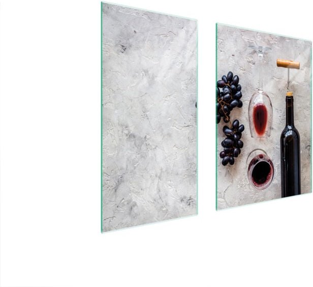 GLASSCHUTZPLATTE 75x52 WEIN