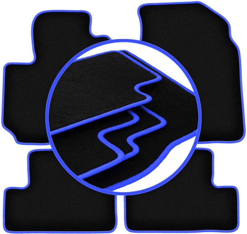CARLUX-BLUE Autofußmatten für: Toyota RAV4 II FL 5-Türer (2003-2005)