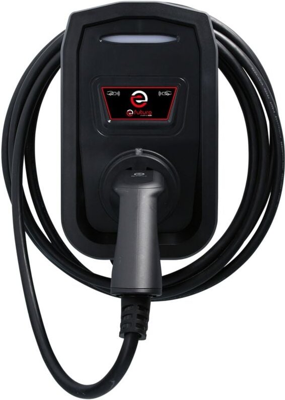 Ks Tools efuturo Wallbox mit Typ 2 Ladekabel, 3 Phasen, bis zu 11 kW, 16 a, 400 v, Mode 3, mit rfid Zugangskontrolle, oh...