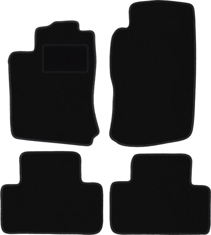 Schwarze Veloursmatten für: Opel Vectra B Fließheck, Limousine, Kombi, Liftback (1996-2001)