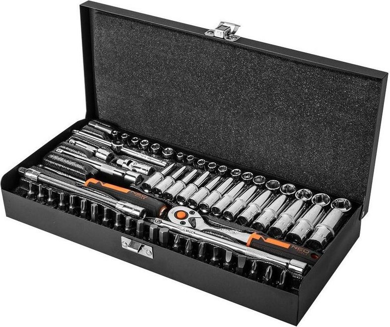 63-tlg. Steckschlüssel Set 1/4" aus CrV