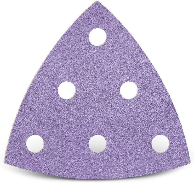 MENZER Purple HD Klett-Schleifblätter, 93 mm, 6-Loch, f. Deltaschleifer, Keramik-Mix (50 Stk.) K240