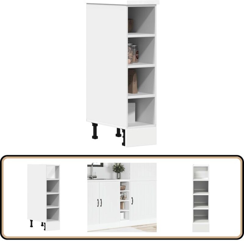 Unterschrank Weiß 20x44,5x81,5 cm Holzwerkstoff - Vidaxl