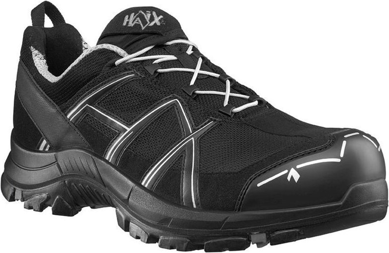 Halbschuh schwarz/silber Black Eagle Safety 41.1 Low esd, S1P, EU-Schuhgröße: 50 - Haix