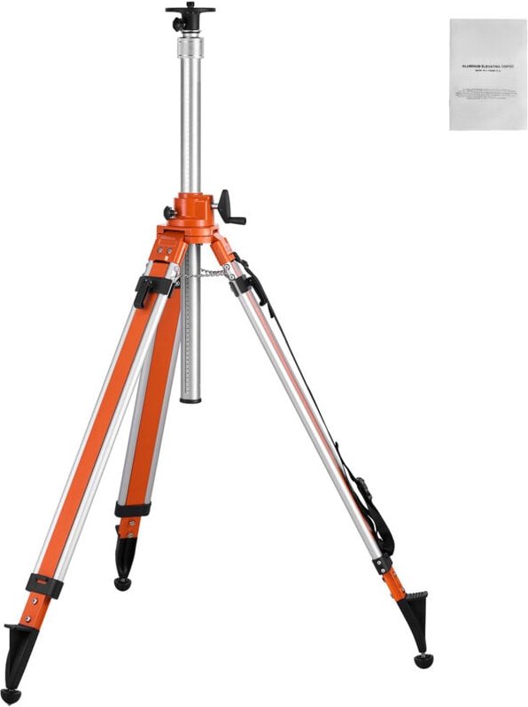 Thumbnail - Laser-Wasserwaagen-Stativ, 5/8 Zoll - 11 Gewindehalterung, 45,07 - 114,37 Zoll Höhenverstellung, robustes Vermessungssta...