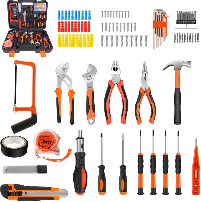 Werkzeugkoffer 102-teilig Werkzeug Werkzeugkasten Werkzeugtasche Werkzeug Neu