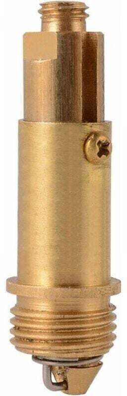 Piletta di scarico Bounce per lavabo del bagno, con anima a molla, scarico a spinta interamente in rame