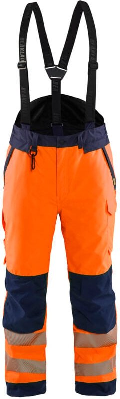 Hochsichtbare Arbeitshose mit Hosenträgern 1875 - Orange/Navy XXLS