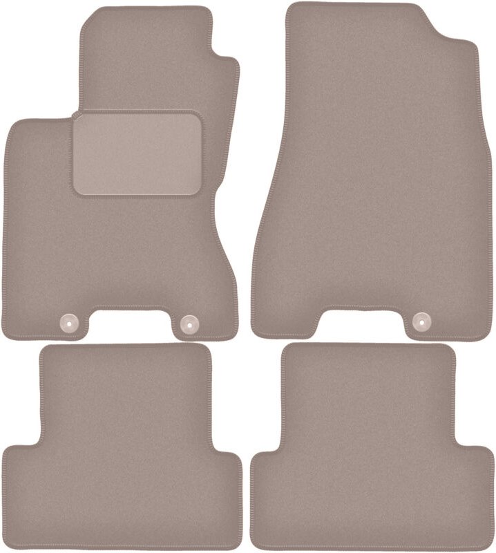 Beige Veloursmatten für: Nissan X-Trail II T31 SUV (2007-2014)