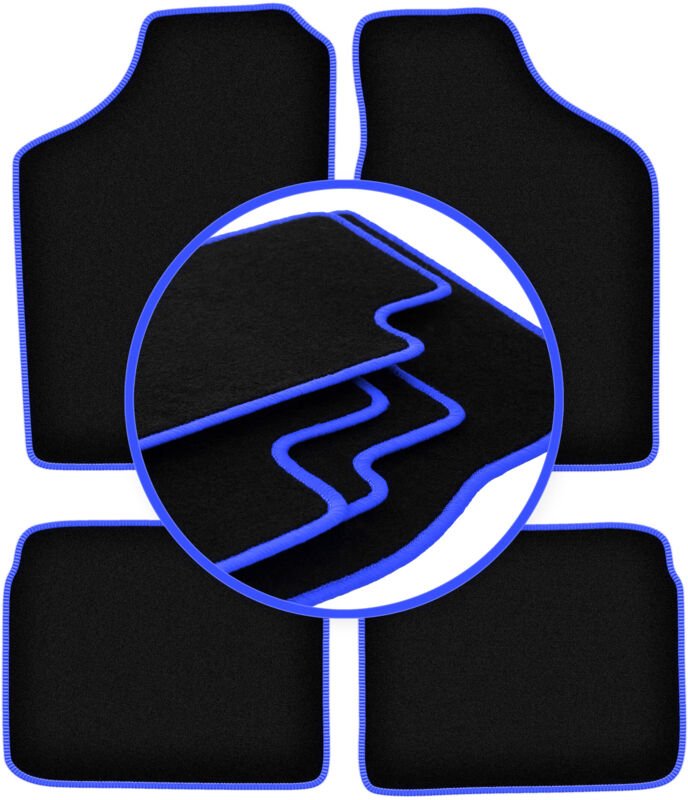 CARLUX-BLUE Autofußmatten für: Volkswagen Polo II Coupé, Fließheck, Limousine (1981-1992)