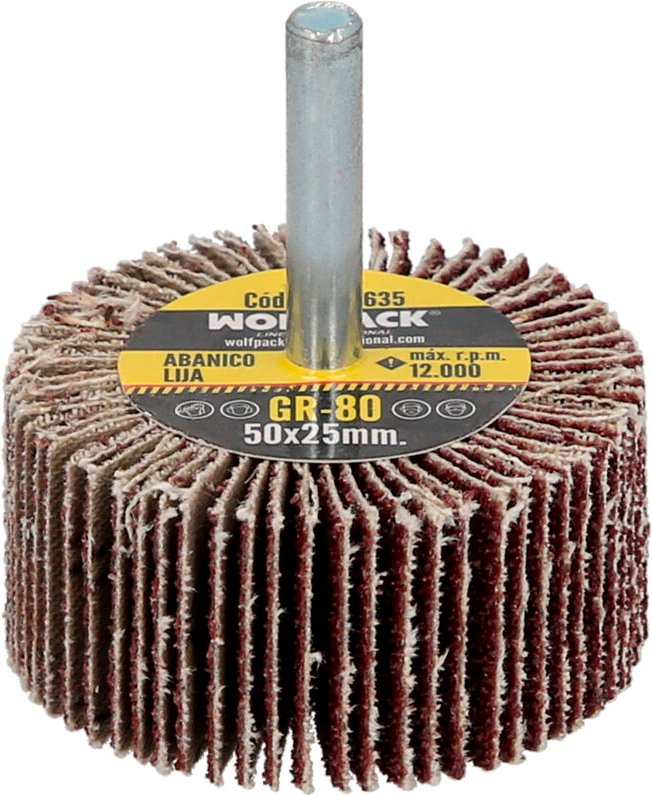 Fächerschleifpapier Körnung 80 50x25mm