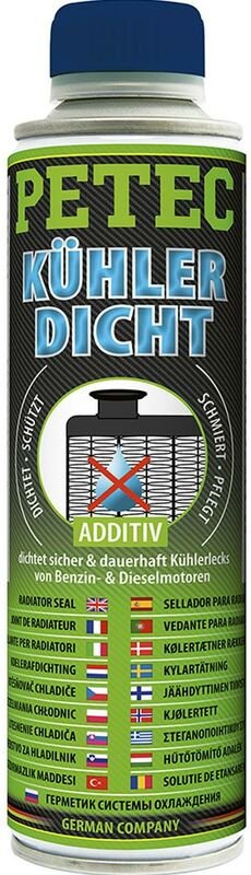 Petec Kühlerdicht 250 ml, bei undichten Stellen im Wasser-Kühler-Kreislauf