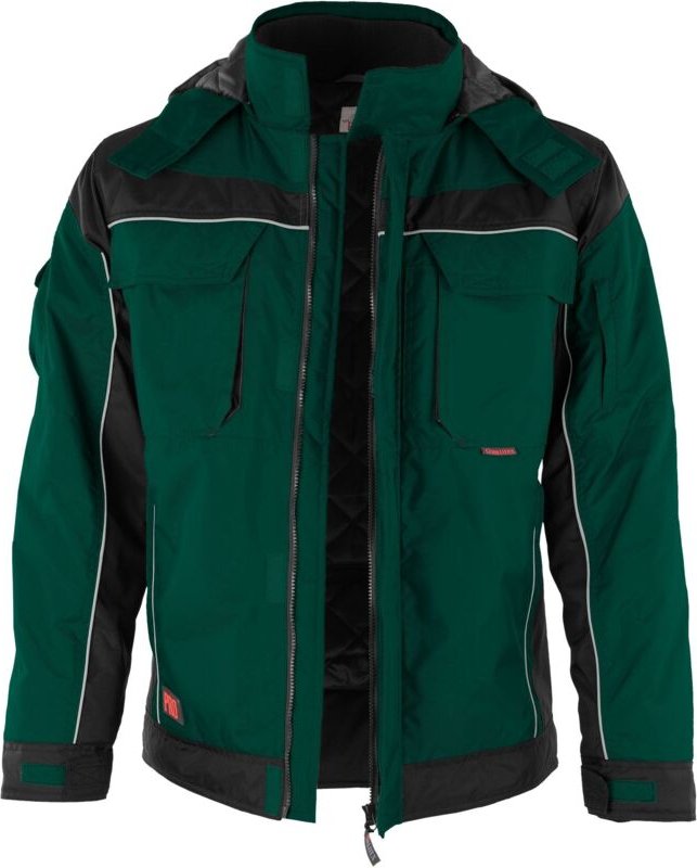 Qualitex Winterjacke "PRO", Größe: XL, Farbe: grün/schwarz