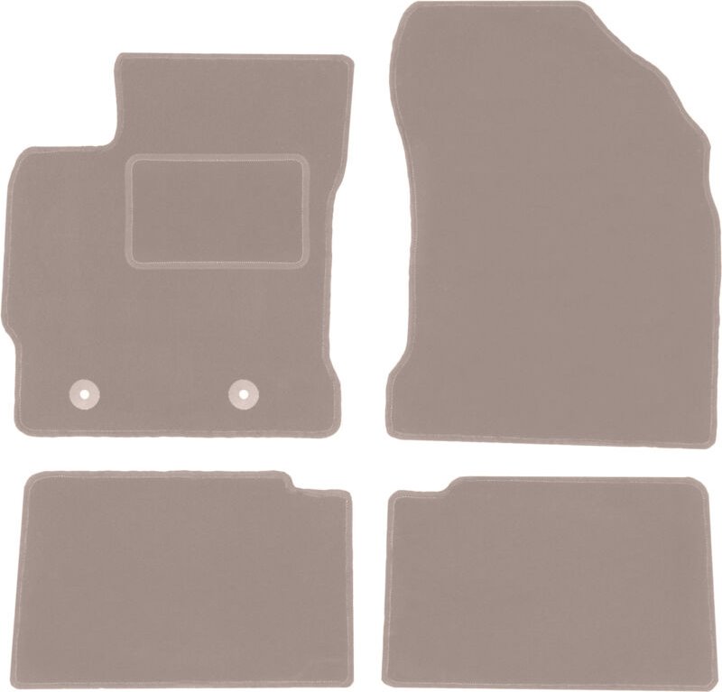 Beige Veloursmatten für: Toyota Auris II Hybrid Schrägheck, Kombi (2012-2018)