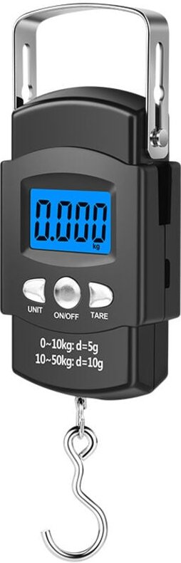 Shining House - Tragbare elektronische Angelwaage mit Maßband, Gepäckwaage, Aufhängehaken