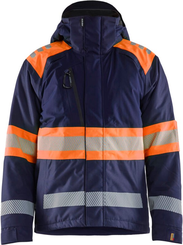 Arbeitsjacke Winter Hochsichtbarkeit Klasse 1 4480 - Marine/Orange S