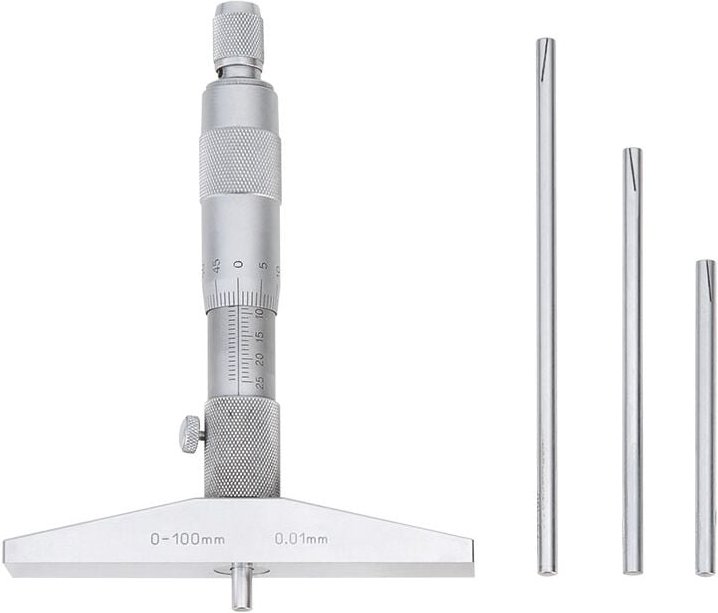 Tiefe Zentesimalmikrometer 0-100 mm Fervi m013/0/100