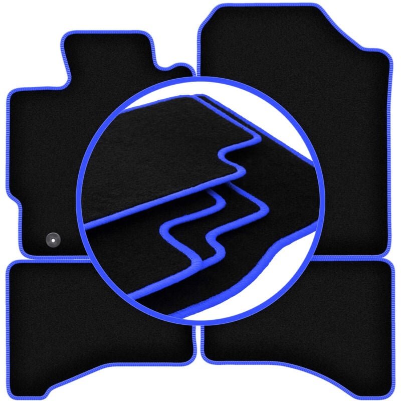 CARLUX-BLUE Autofußmatten für: Toyota Yaris IV Hybrid Fließheck (2020-)